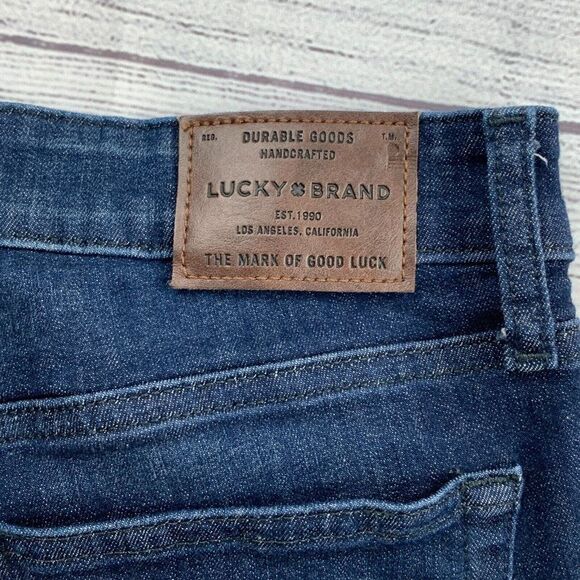 Lucky Brand Jeans sz 6 / 28 Ava Super Skinny Dark Wash Inseam 27.5" Raw Hem - Picture 8 of 11